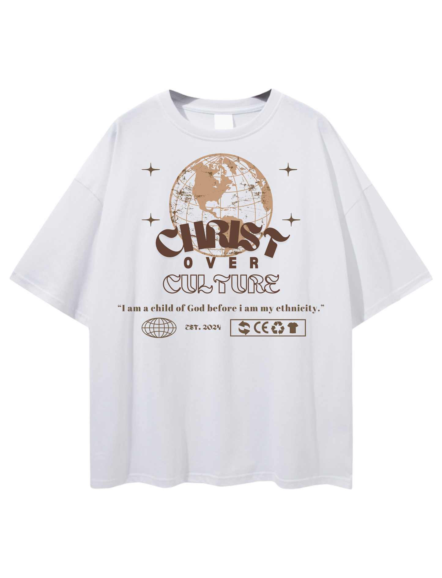 CHRIST CULTURE UNISEX TEE, WHITE