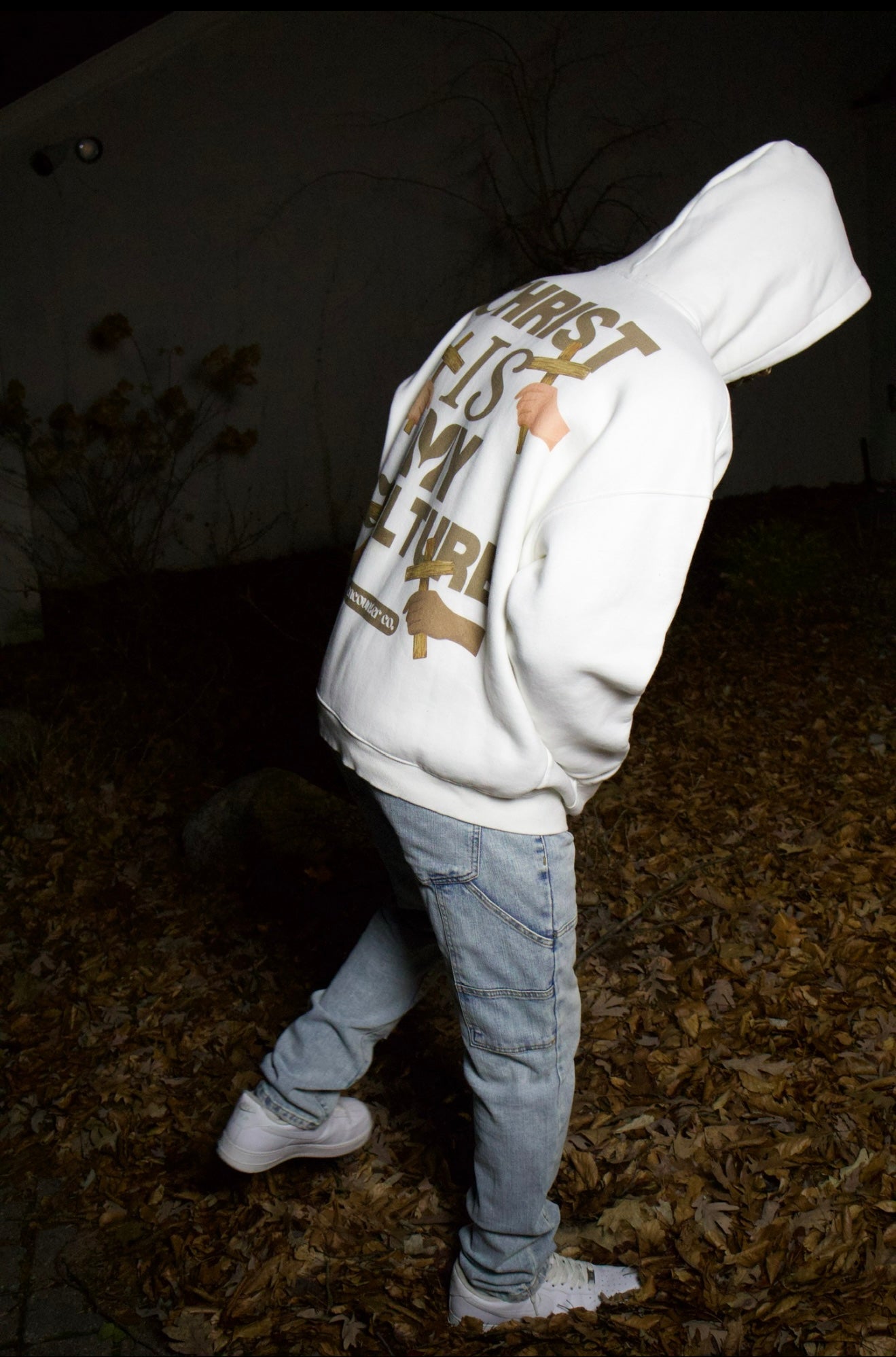 CHRIST CULTURE UNISEX HOODIE, WHITE
