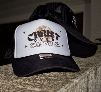 Christ Culture Trucker Hat- B&W