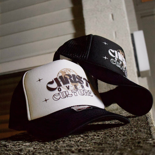 Christ Culture Trucker Hat- B&W