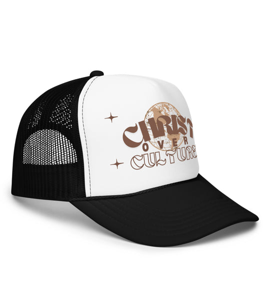 Christ Culture Trucker Hat- B&W