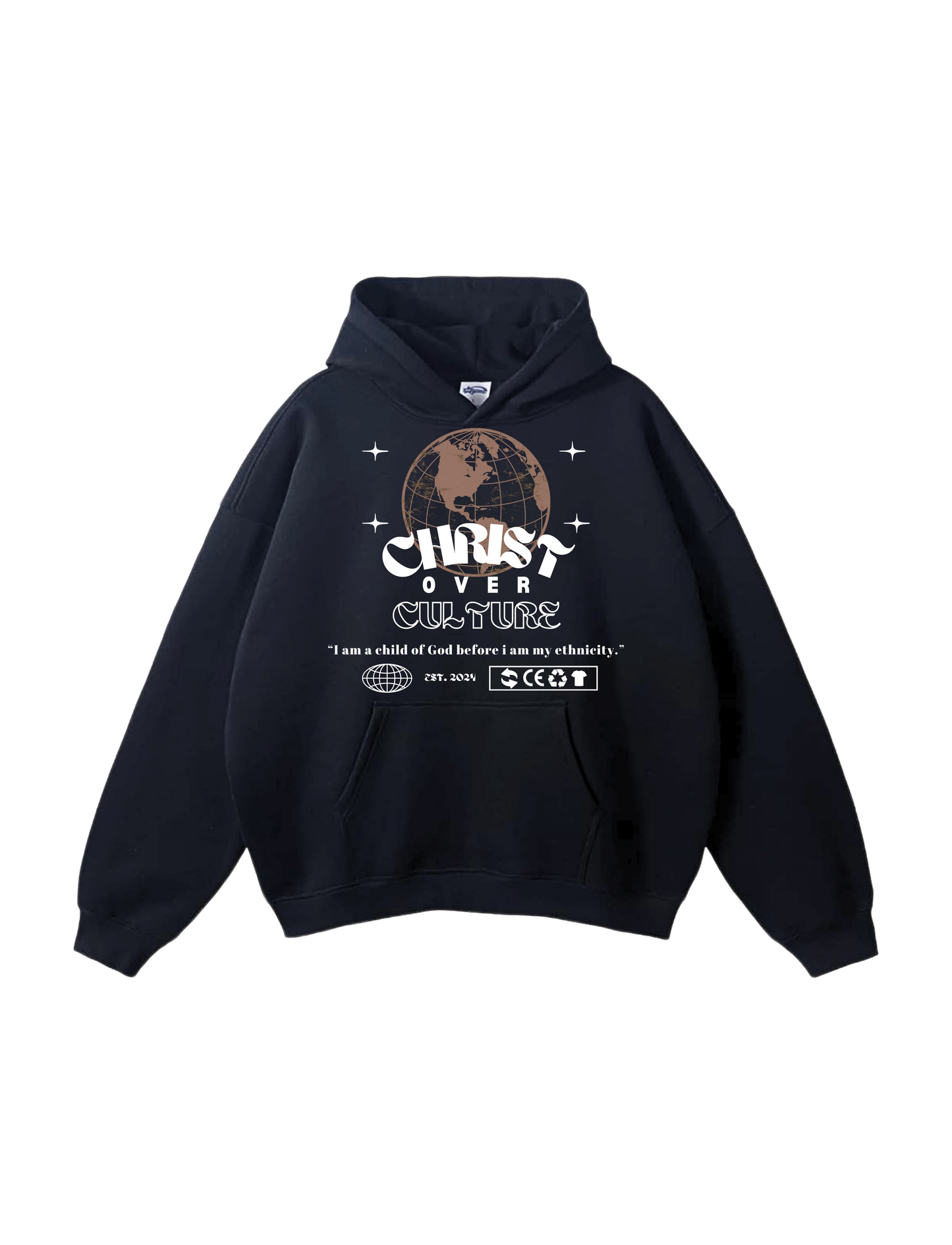 CHRIST CULTURE UNISEX HOODIE, BLACK
